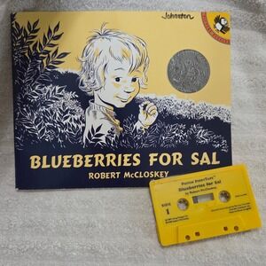 Blueberries for Sal Robert McCloskey Picture Puffin Book & Cassette Tape 1989